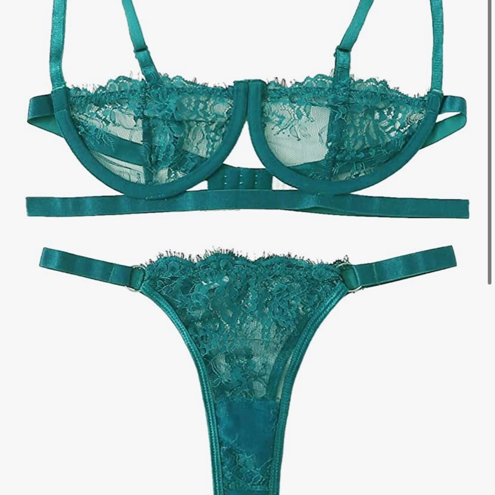 SHEIN: Teal Lingerie 2 pc